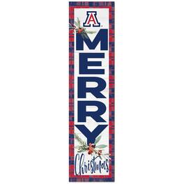 Jardine - Arizona Wildcats 12'' x 48'' Outdoor Christmas Leaner - White