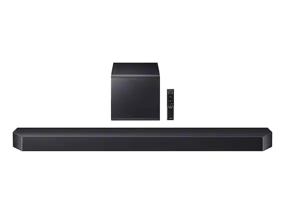 Front. Samsung - Samsung HW-Q900F Q Series Soundbar 7.1.2 Ch Subwoofer (2025) - Black.