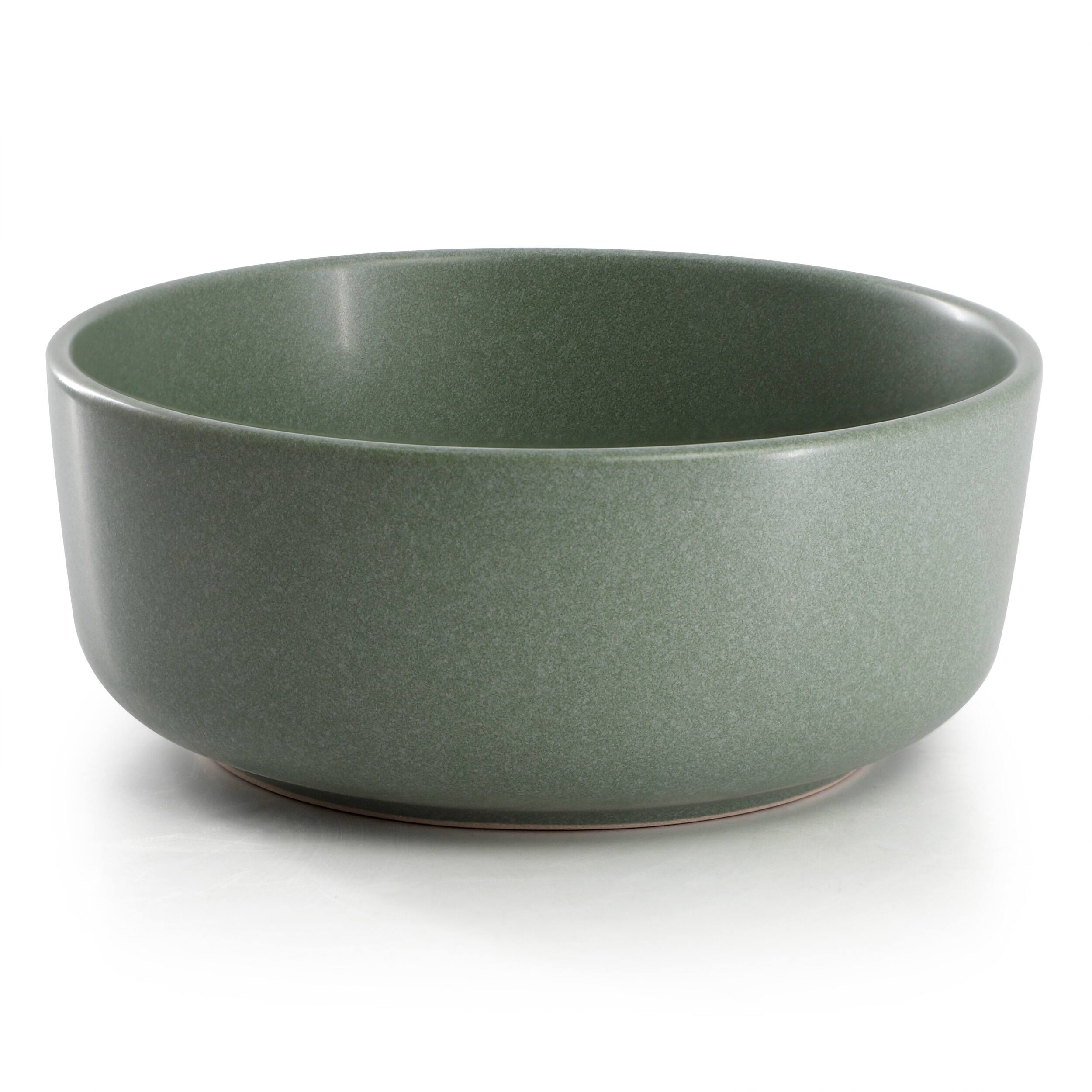 Alt View 3. Gibson - Gibson Soho Lounge Bryant Park 12 Piece Reactive Stoneware Dinnerware Set in Sage Green - Sage Green.