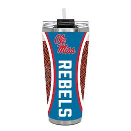 Great American Products - Ole Miss Rebels 32oz. Big Slim Game Ball Travel Tumbler - Brown