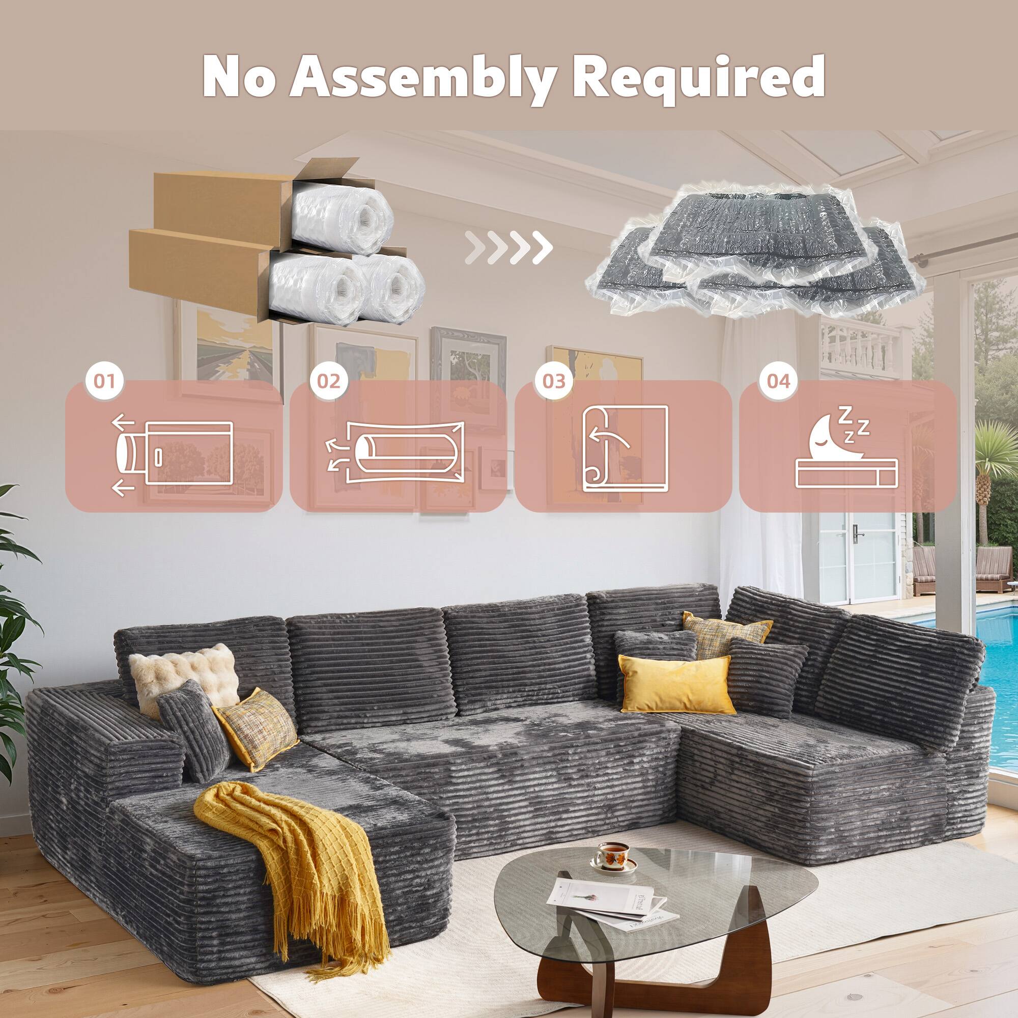 No Assembly Required

01
02
03
04