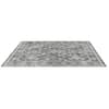 Front. VEVOR - Area Rug, 8 x 10 ft Large Washable Rug, Non-Slip and Tear-Resistant Soft Carpet, Pet & Child Friendly Vintage Area Rugs - Gray.