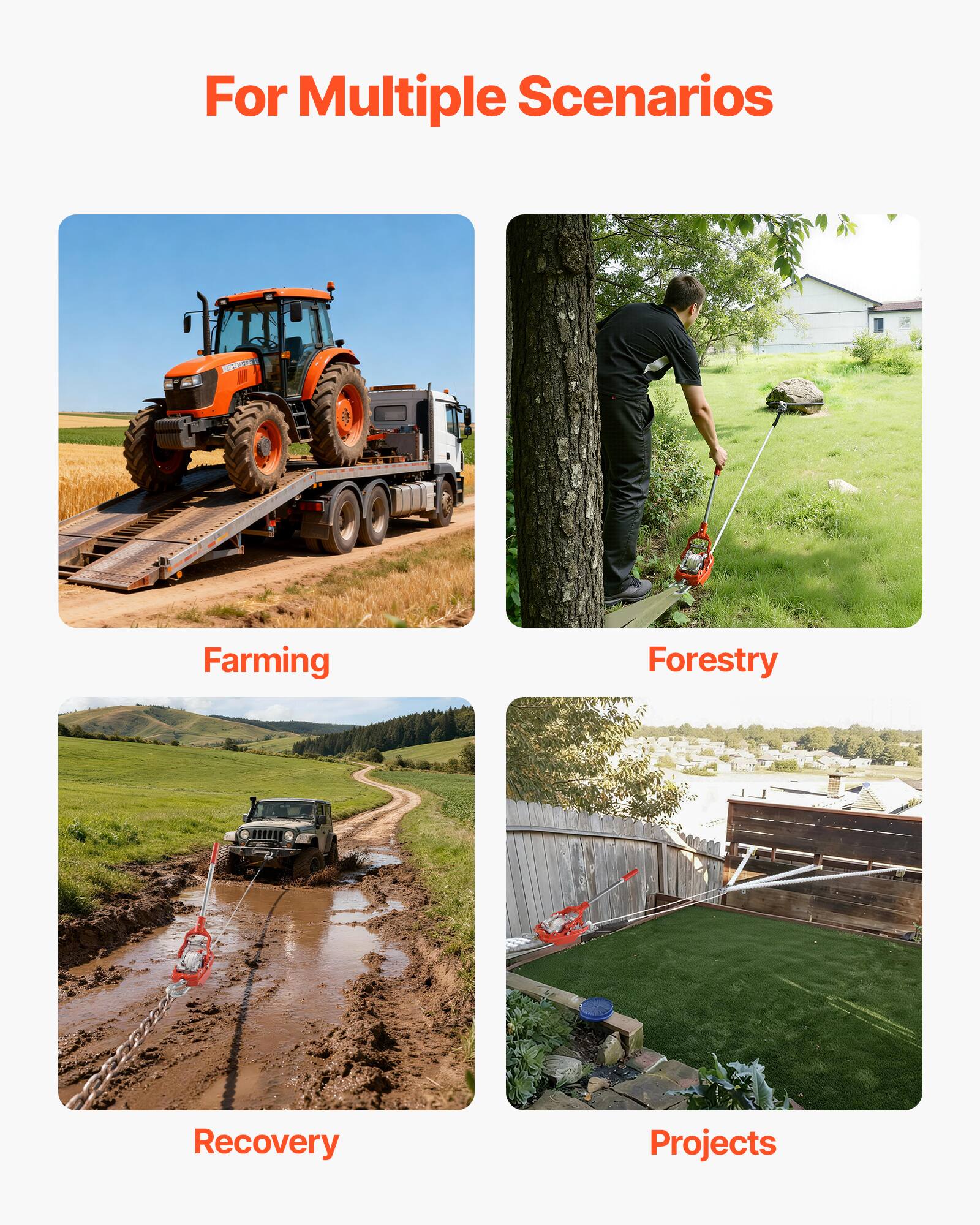 For Multiple Scenarios

Farming

Forestry

Recovery

Projects