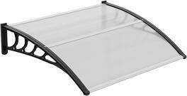 Winado - Window Awning Door Canopy Exterior, 40" x 48" Awnings for Doors Polycarbonate Cover Patio Door Awning Rain Snow Sunlight