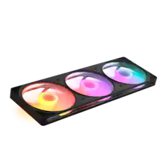 Front. NZXT - NZXT - F420 RGB Fan - 420mm Single-Frame Case Fan Unit with 3x 140mm PWM RGB Computer Case Fans - Black.