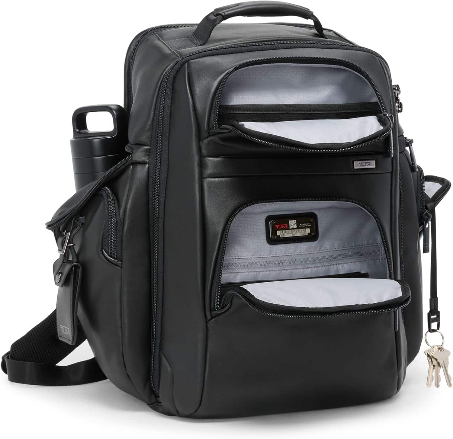 TUMI Alpha Brief Pack Leather Backpack for 15