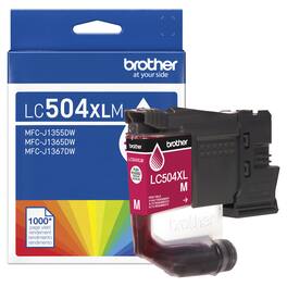 Brother - Genuine LC504XLM High Yield Ink Cartridge - Magenta