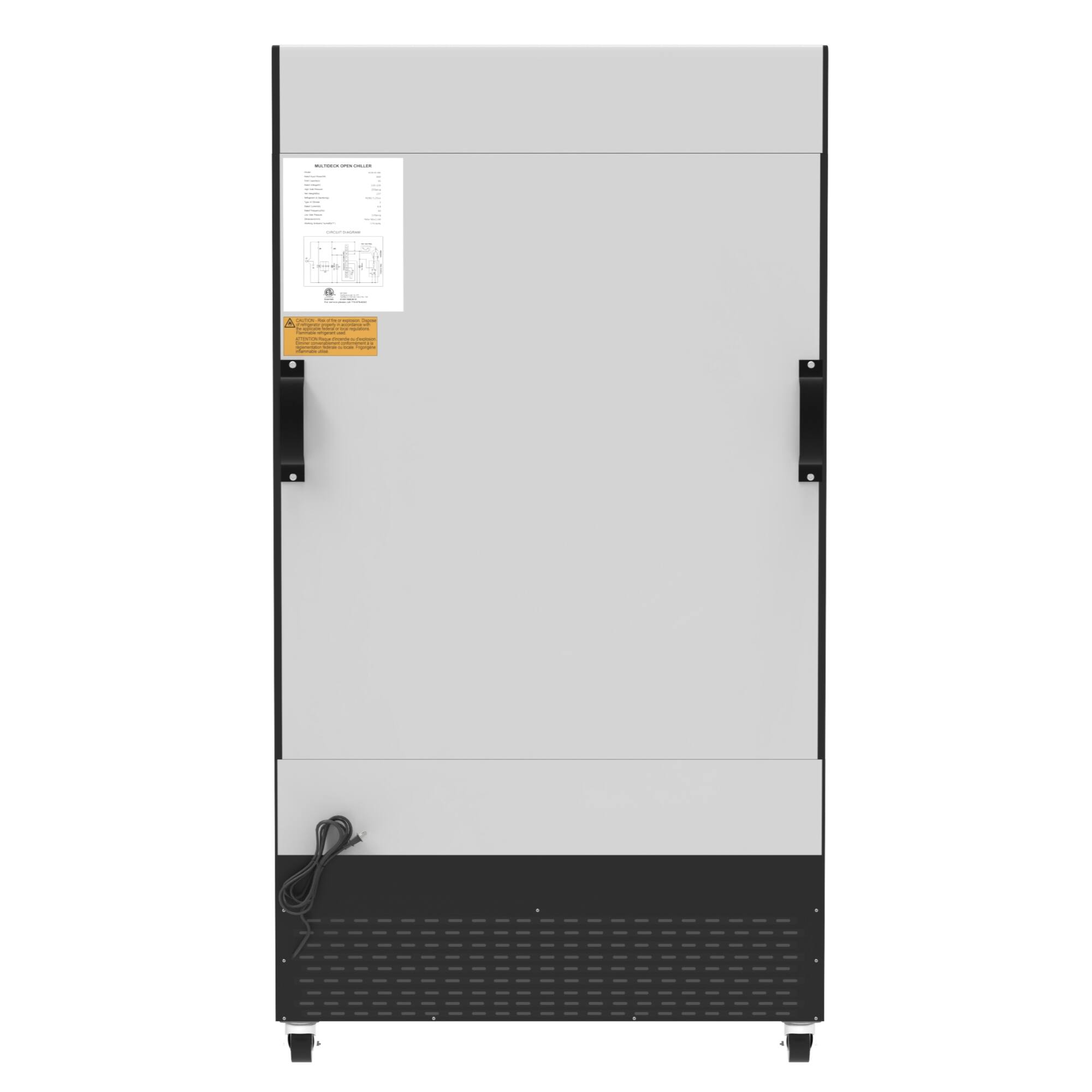 Alt View 1. Koolmore - 46 in. Open Air Grab and Go Refrigerator - 24 Cu Ft. CDA-25C-BK - Black.