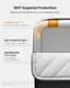 360 Superior Protection Specifically tailored for the 13-inch MacBook Air/Pro CornerArmorTM x4 Built to resist drops and shocks High Resilience Edges Security wrap your MacBook Sophisticated Line Design With soft lining and thick padding Note: Please compare your laptop's length, height, and depth with the laptop sleeve's internal dimensions.