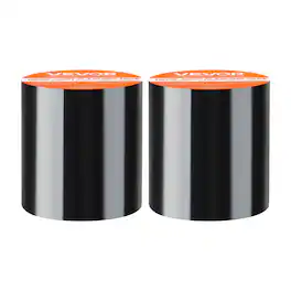 VEVOR - Waterproof Patch and Seal Tape, 4 inch x 10 ft, Pack of 2, Weather-Resistant Waterproof Tape for Leaks and Repairs - Black