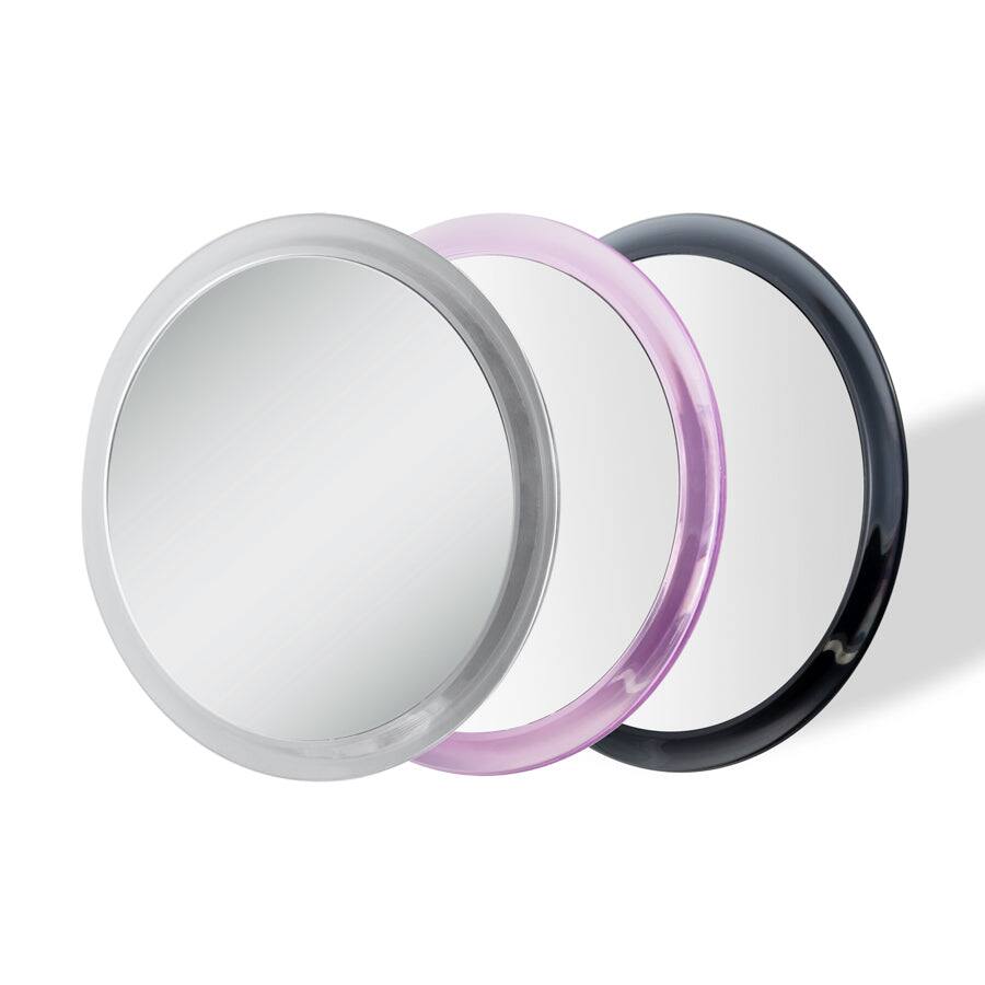 Alt View 1. Zadro - Traveling Wall Mounted Shower Mirror with 5X Magnification & Suction Cups - Black.