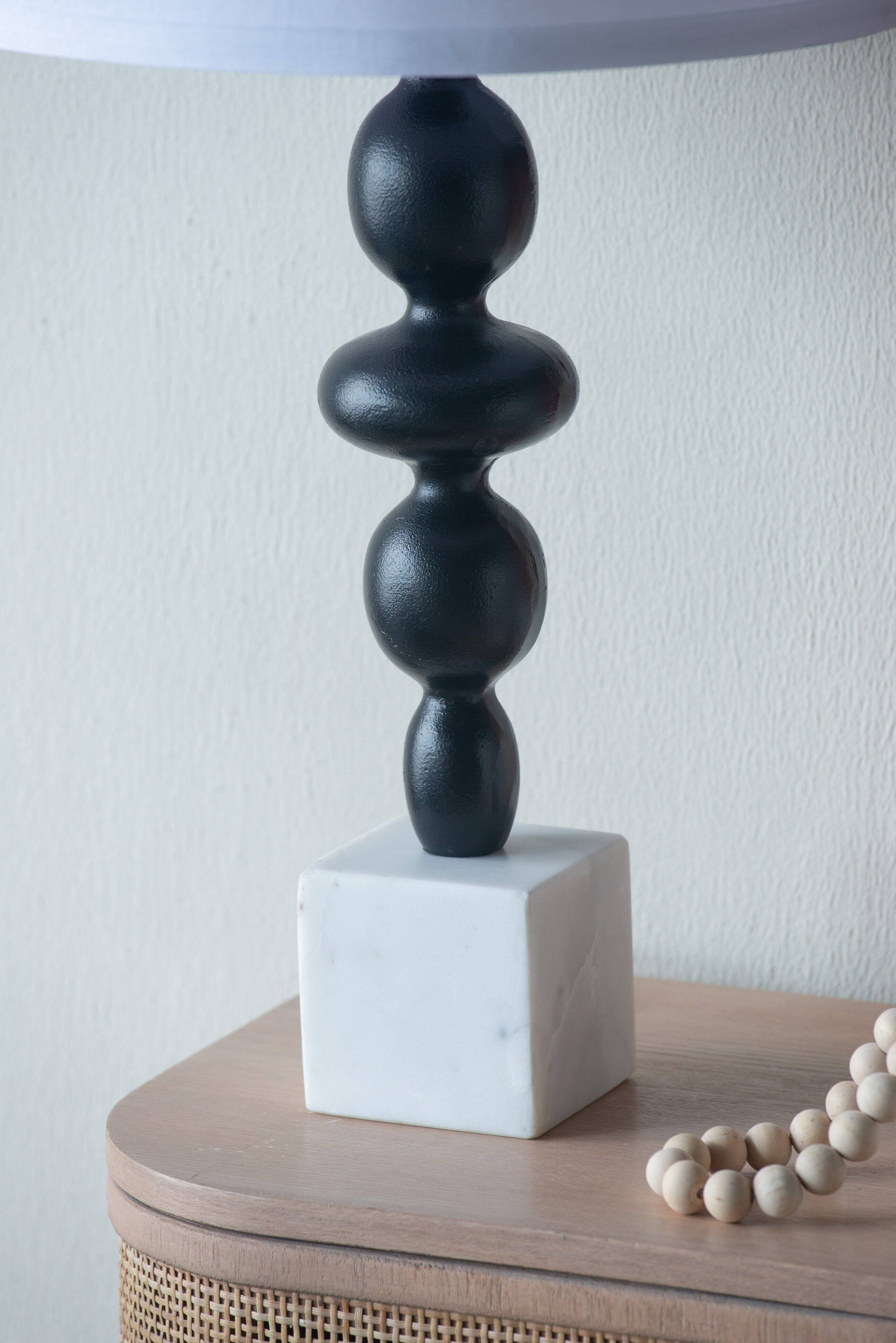 Alt View 7. Dexmalle - Dexmalle-Table Lamp with Round Four Tiered Body-Black and White.
