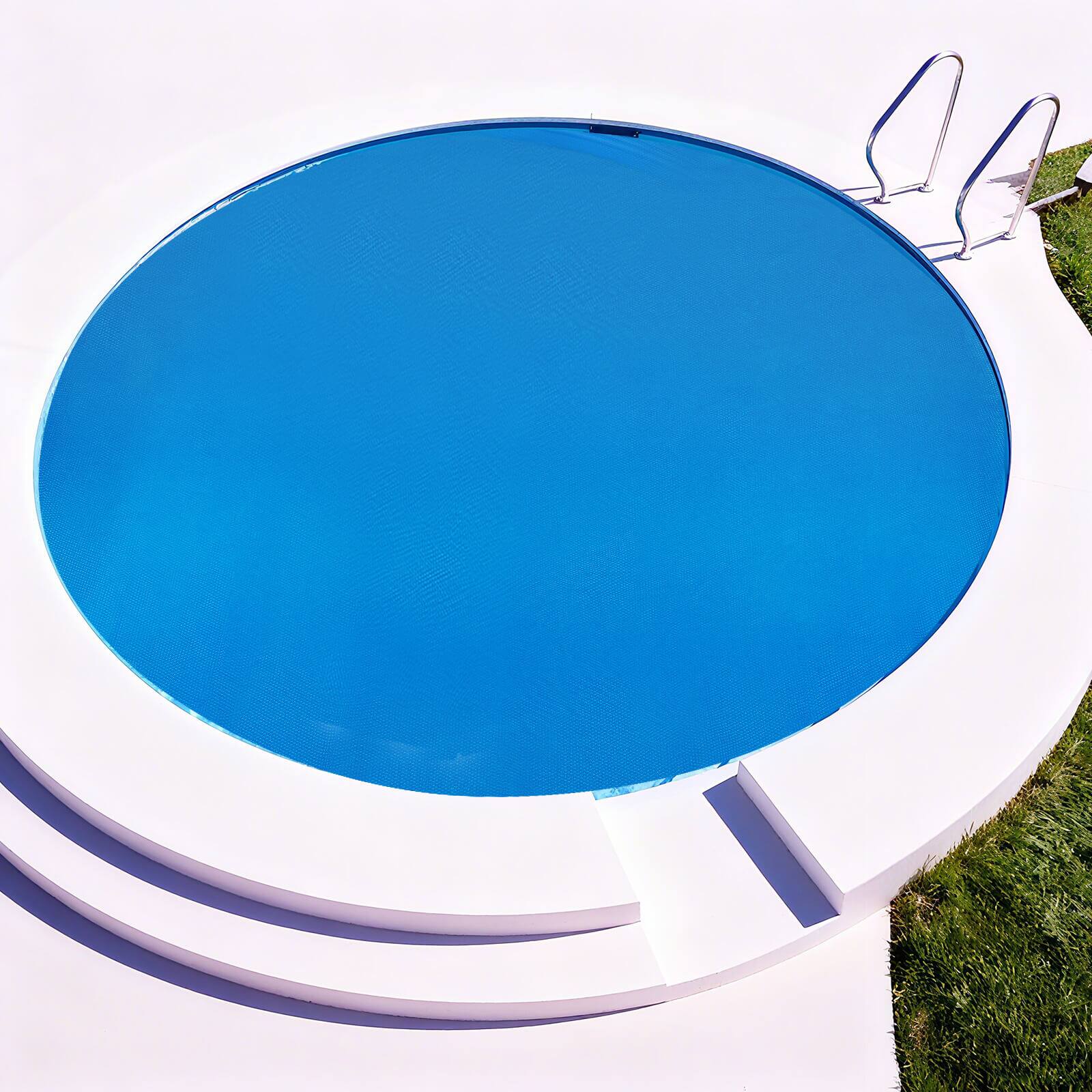 Alt View 3. Costway - Costway 12 FT Solar Pool Cover 12 Mil Circle Solar Pool Blanket for Swimming Pools.