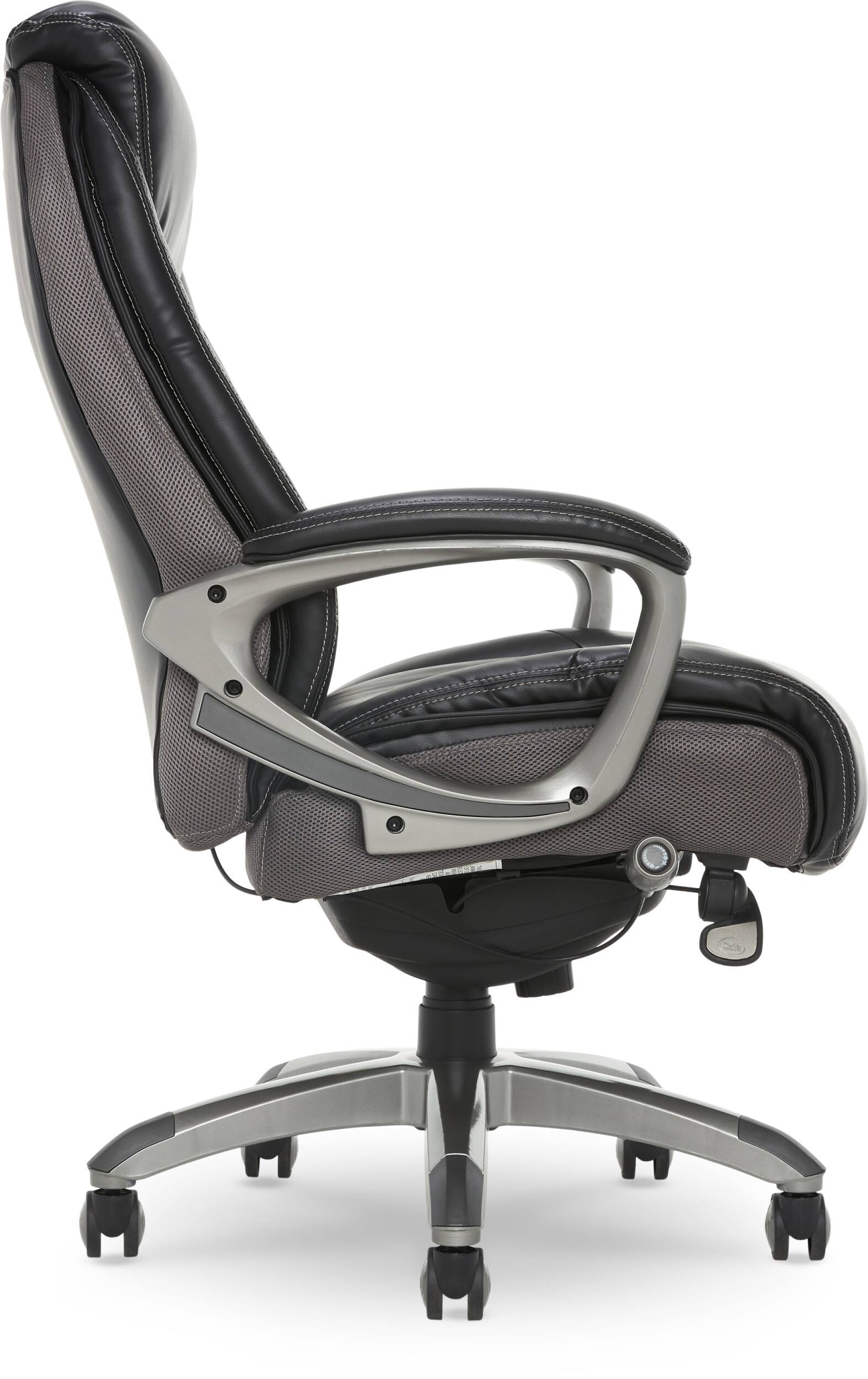 Alt View 20. Serta - Lautner Executive Office Chair with Smart Layers Technology - Black with Gray Mesh.