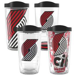 Tervis - Portland Trail Blazers Four-Pack 16oz. Classic Tumbler Set - Multicolor