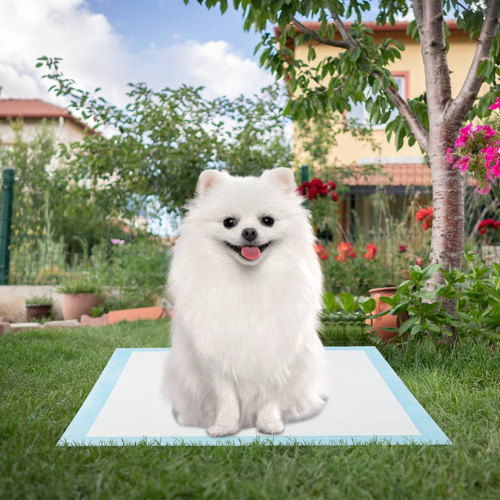 Alt View 3. Gymax - Gymax 18''x 13''(300 Counts) Dog Potty Training Pads Puppy Pee Pads w/ Quick-Drying - Blue.