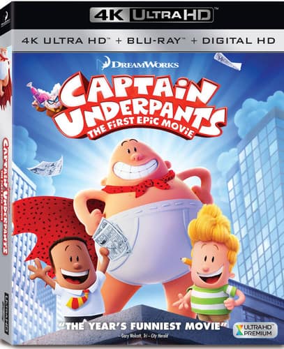 Captain Underpants: The First Epic Movie  - 4K Blu-Ray