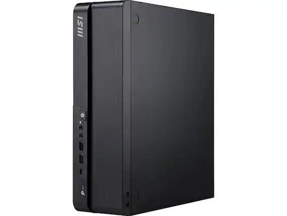 Front. MSI - MSI PRO DP80 A14TAG-030US, i5-14400F, 16GB, 1TB SSD, RTX 3050 LP 6G OC, WiFi 6, Win 11 Home - Black.