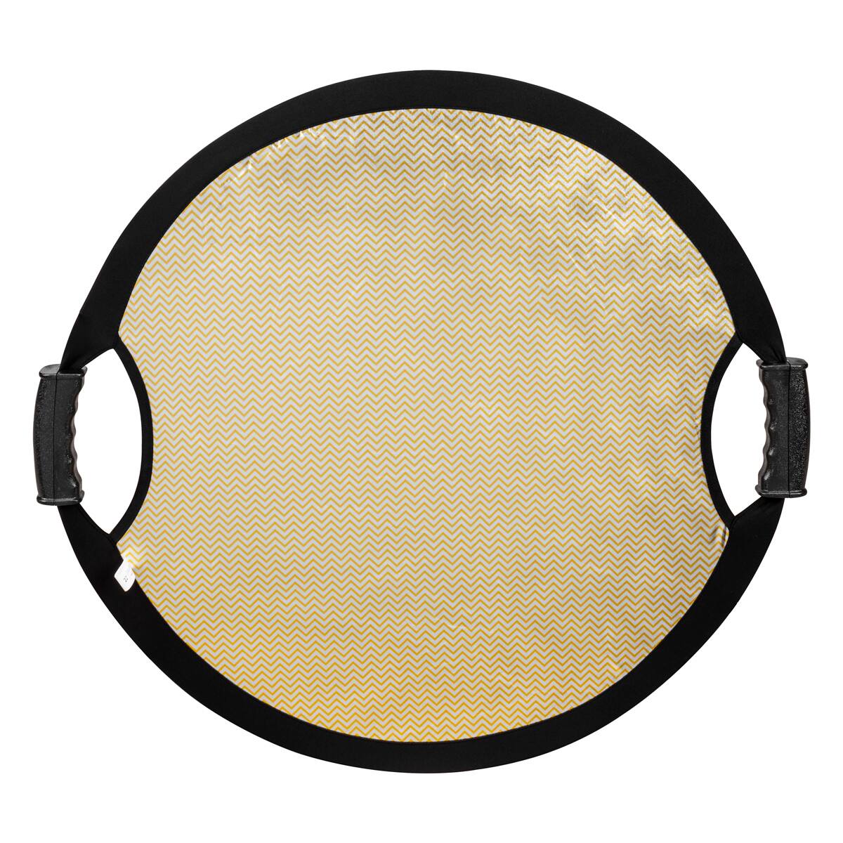 Alt View 1. Glow - Glow Circular Collapsible Reflector with Handles (22", Wave Gold/White).