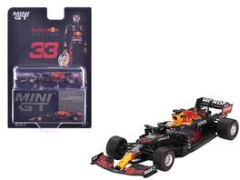 Mini GT - Red Bull RB16B #33 Max Verstappen Winner Formula One F1 "Abu Dhabi GP" (2021) Limited Edition 1/64 - Black