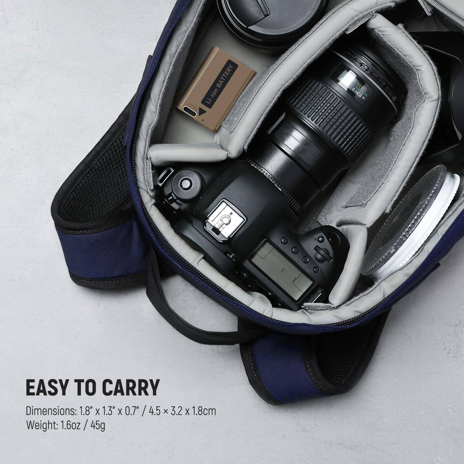 BATTERY Li-ion Li LFS PLO AANEREO

EASY TO CARRY

Dimensions: 1.8" X 1.3" X 0.7 / 4.5 x 3.2 x 1.8cm

Weight: 1.6oz / 45g
