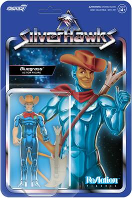 Super7 - Silverhawks - ReAction Figures Wv1 - Bluegrass (Toy Version) - Collectibles - Multicolor