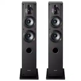 Sony - SSCS3 Stereo Floor-Standing Speaker Pair Bundle - Black
