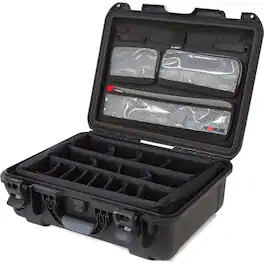 NANUK - Large 930 Waterproof Hard Case with Lid Organizer, Dividers, Black