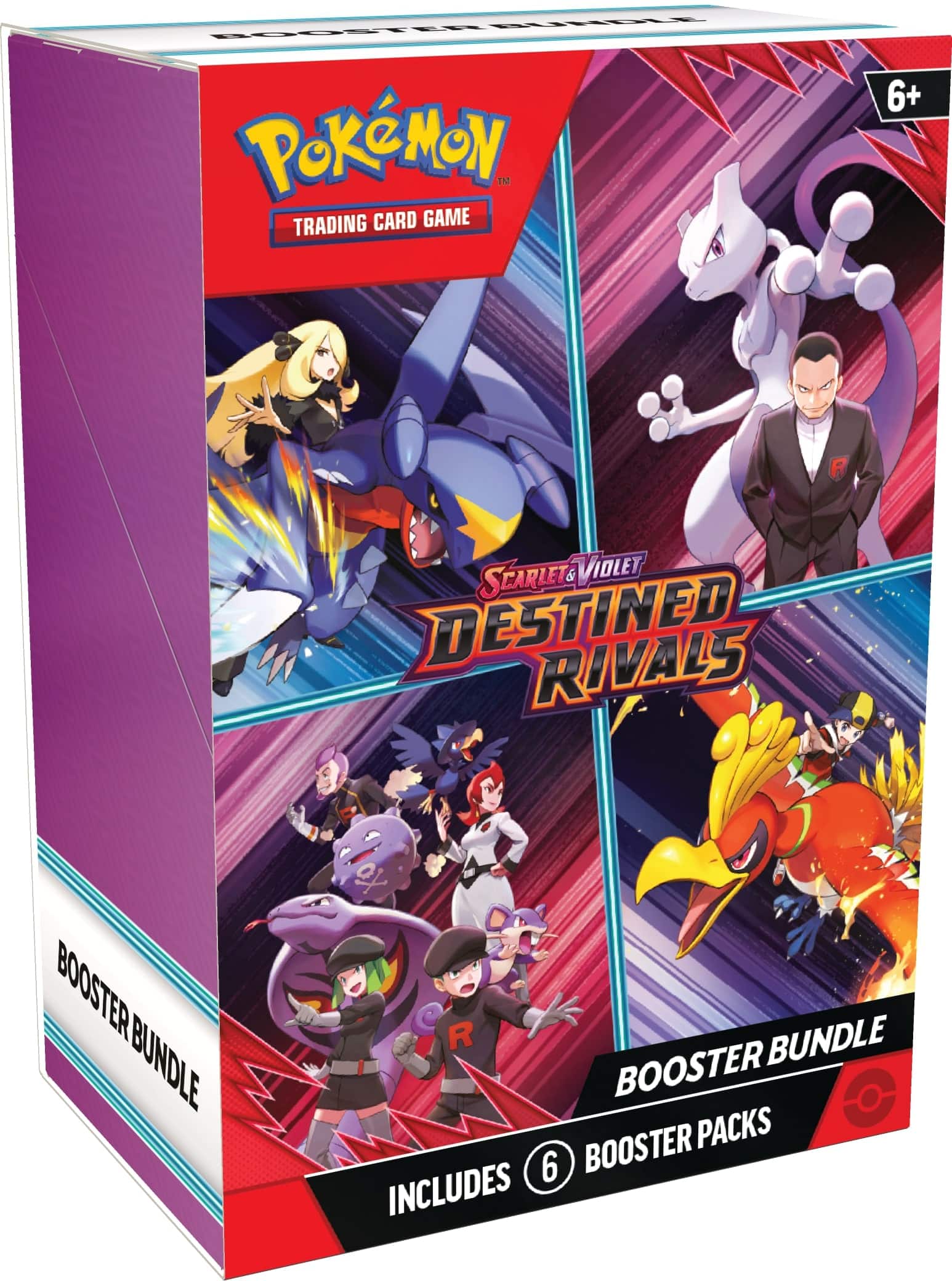 Bundle Booster PoKMoN The TRADING CARD GAME 6+ SCARTET VIOLET DESTINED RIVALS BOOSTER BUNDLE qf e R BUNDLE BOOSTER BOOSTER PACKS 6 INCLUDES.