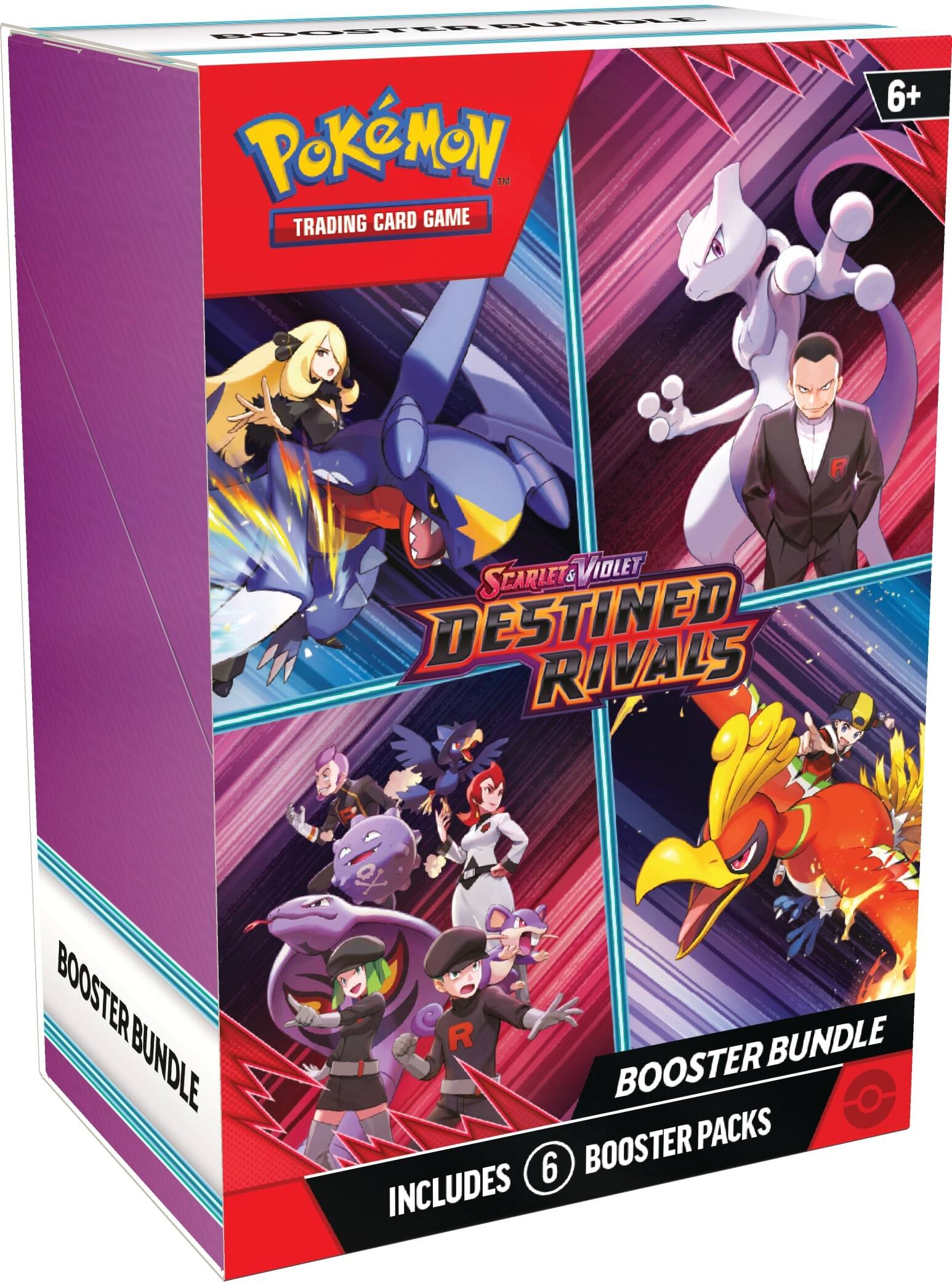 Bundle Booster PoKMoN The TRADING CARD GAME 6+ SCARTET VIOLET DESTINED RIVALS BOOSTER BUNDLE qf e R BUNDLE BOOSTER BOOSTER PACKS 6 INCLUDES.