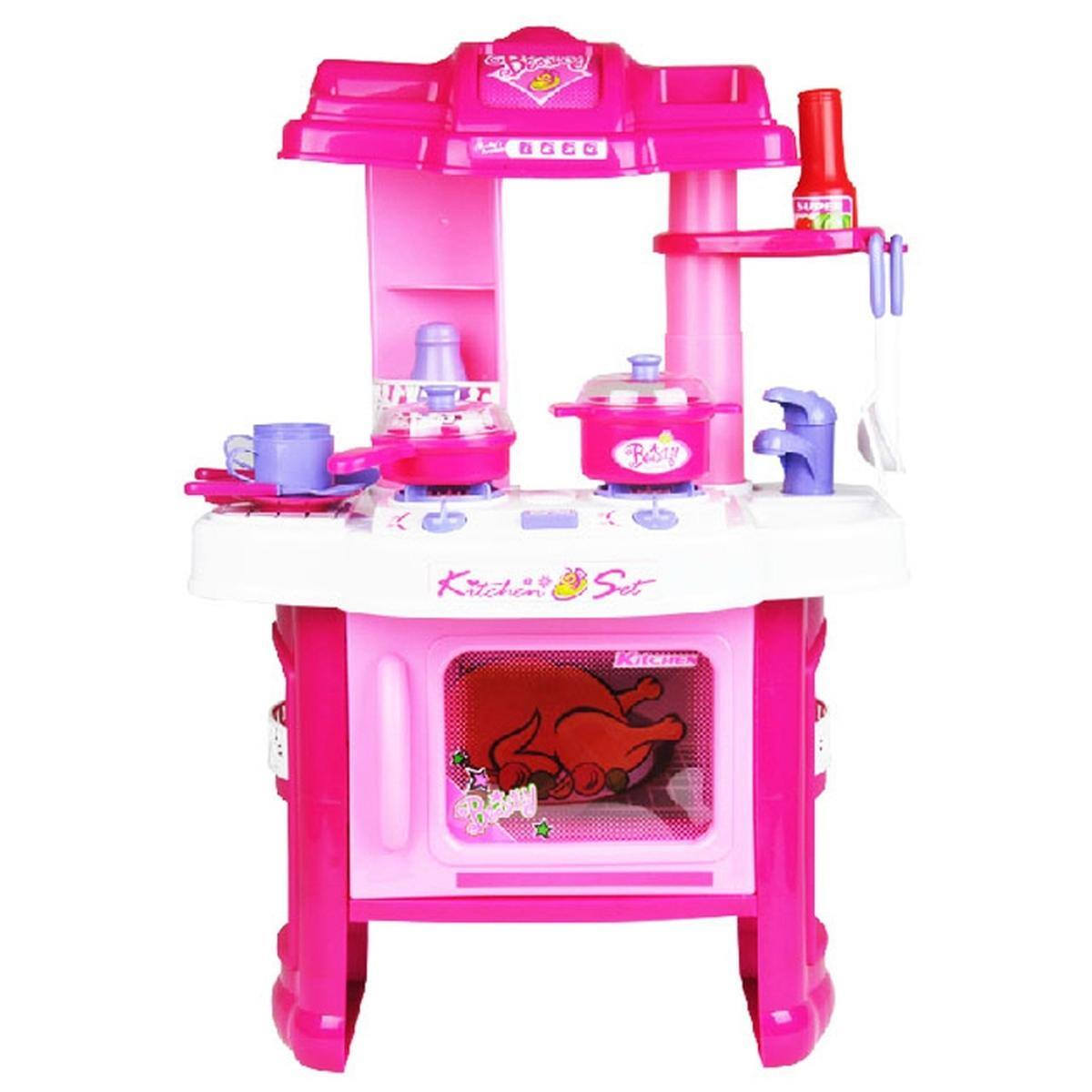 JuzToys Play Food Sets for Kids Kitchen, 24