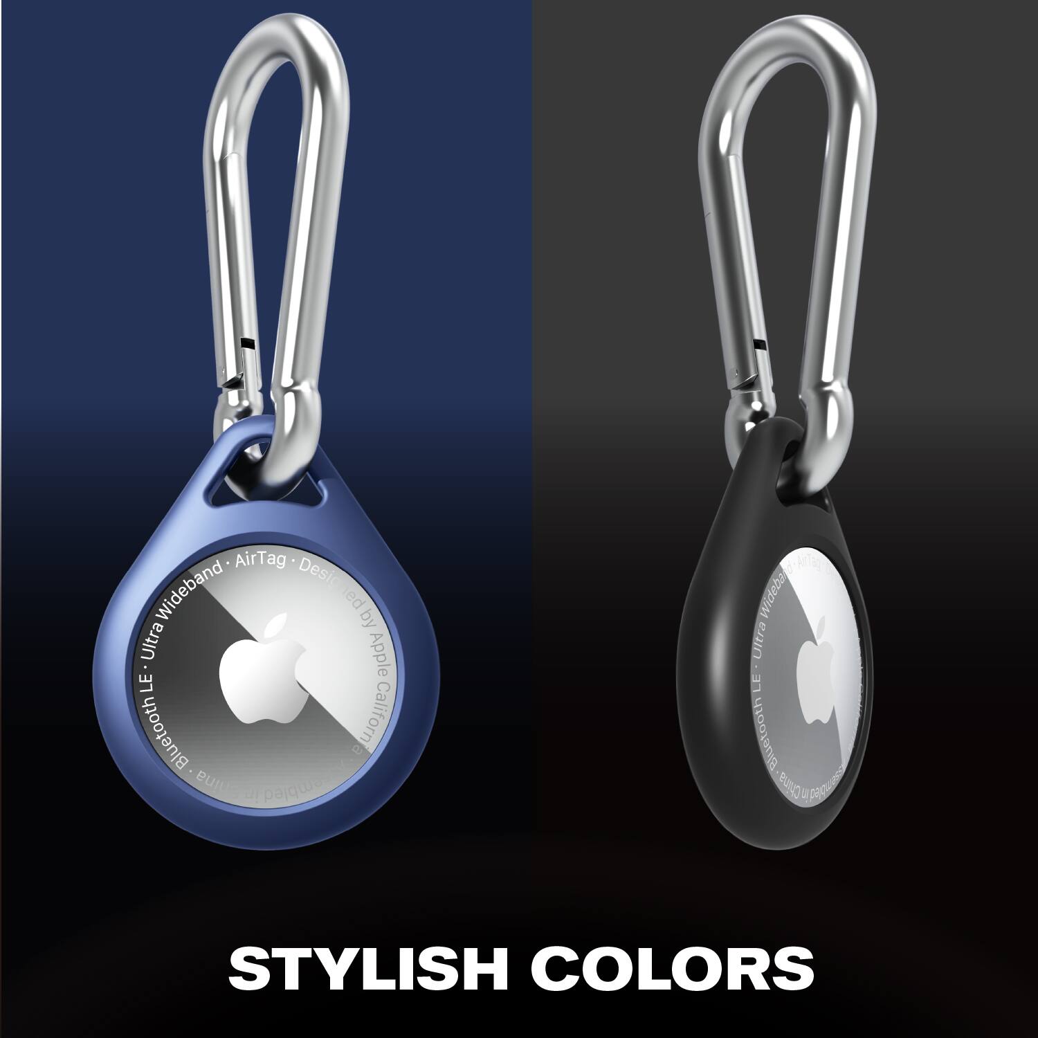 AirTag Designed by Apple LE Bluetooth Wideband  
California  
BUILT IN  
STYLISH COLORS
