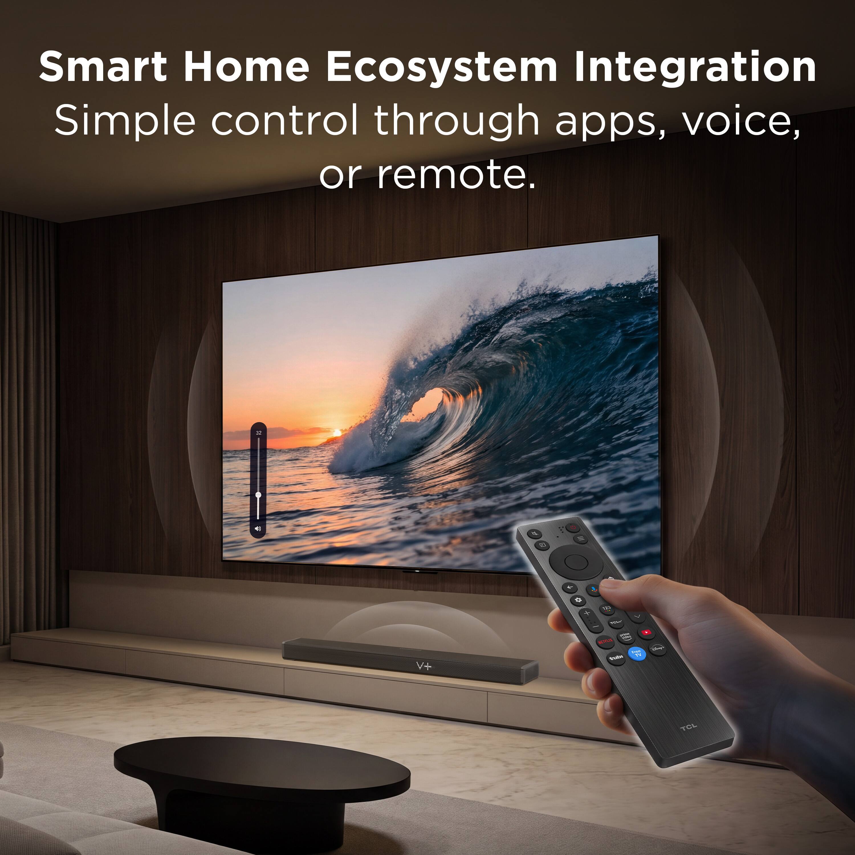 Smart Home Ecosystem Integration  
Simple control through apps, voice, or remote.