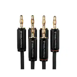 Tributaries - Model 4BW Bi-Wire Banana Speaker Cables - 10FT - Black