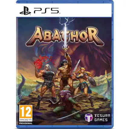 PS5 ABATHOR IM 12 www.pegi.info PROVISIONAL TESURA GAMES - T (Teen 13+)