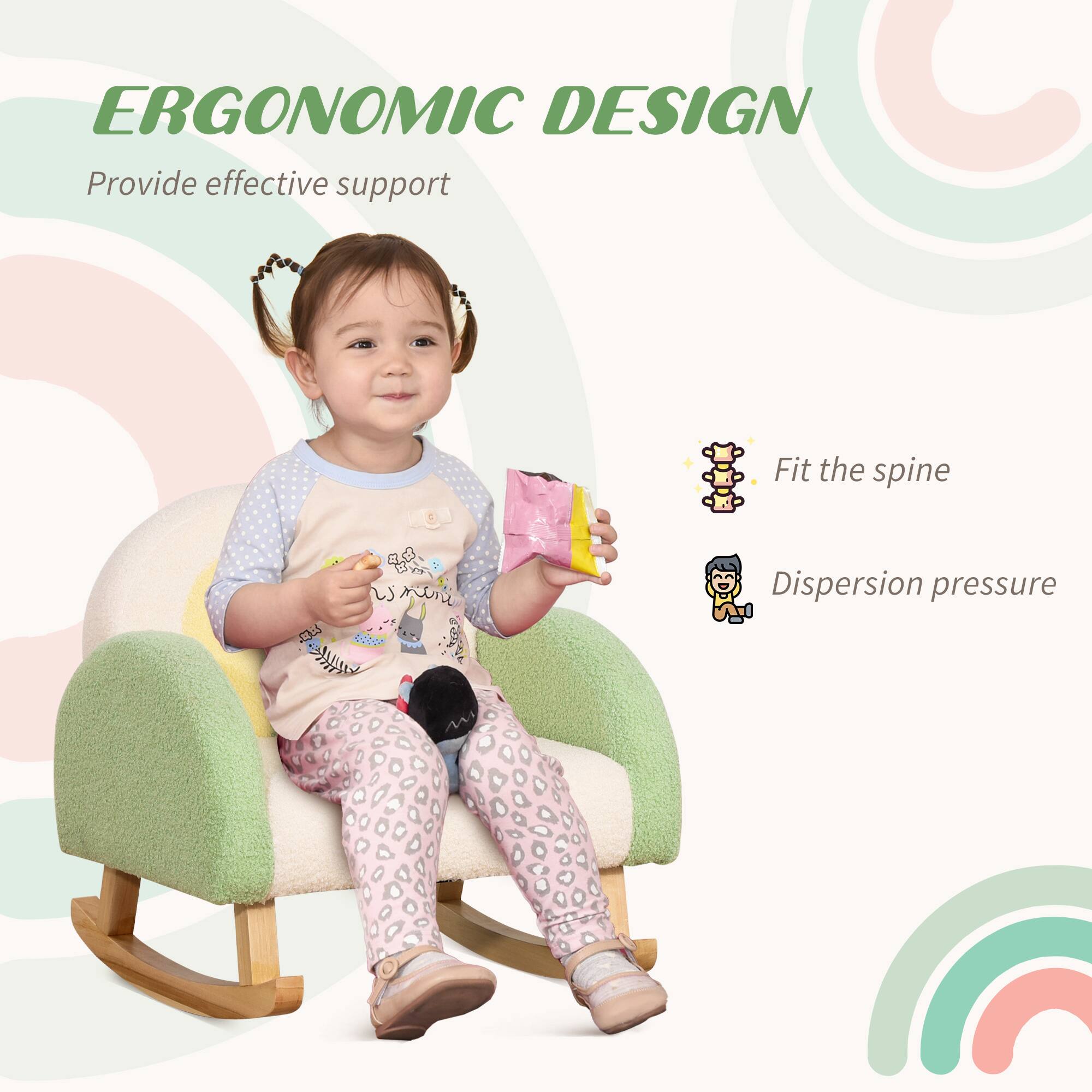 ERGONOMIC DESIGN  
Provide effective support  

Fit the spine  
Dispersion pressure