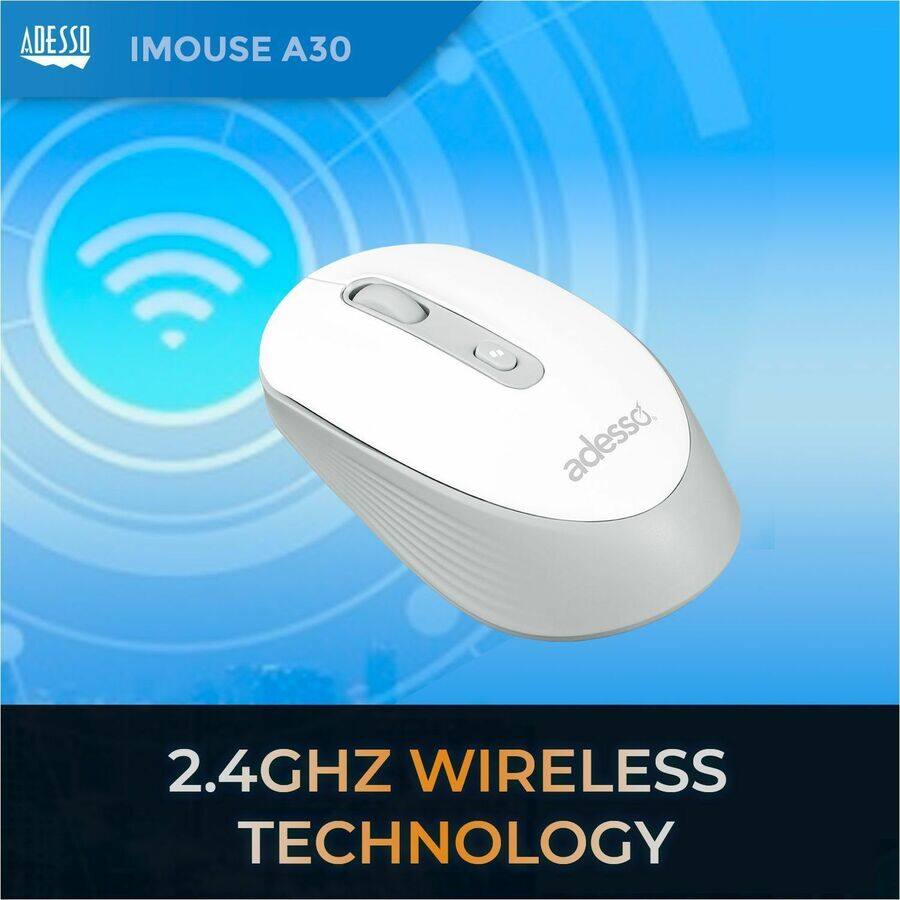 ADESSO  
IMOUSE A30  

2.4GHZ WIRELESS TECHNOLOGY