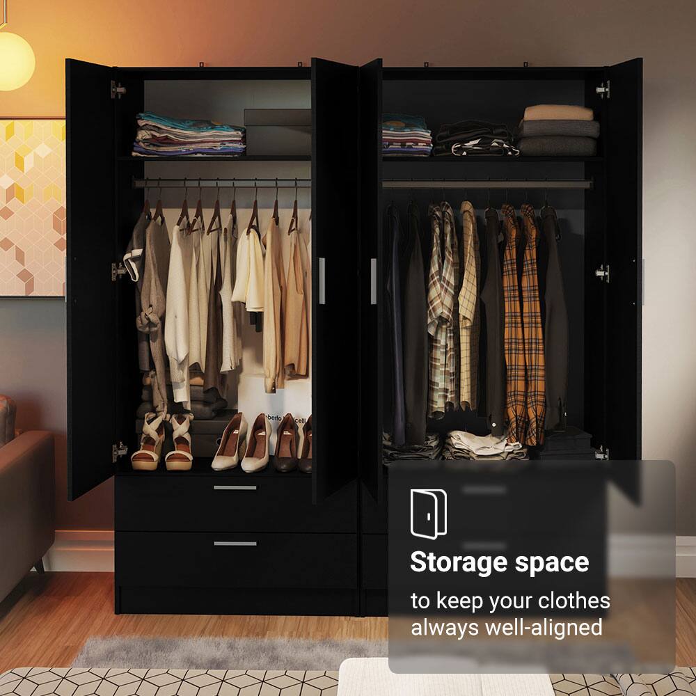 Storage space  
to keep your clothes always well-aligned