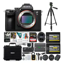 Sony - Alpha a7 III 24.2MP Mirrorless Camera (Body Only) and Accessory Bundle - Black