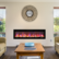 Angle. GARVEE - 50" Smart WiFi Electric Fireplace, Recessed & Wall Mounted Heater with 13 Colors & Remote Control - Black.