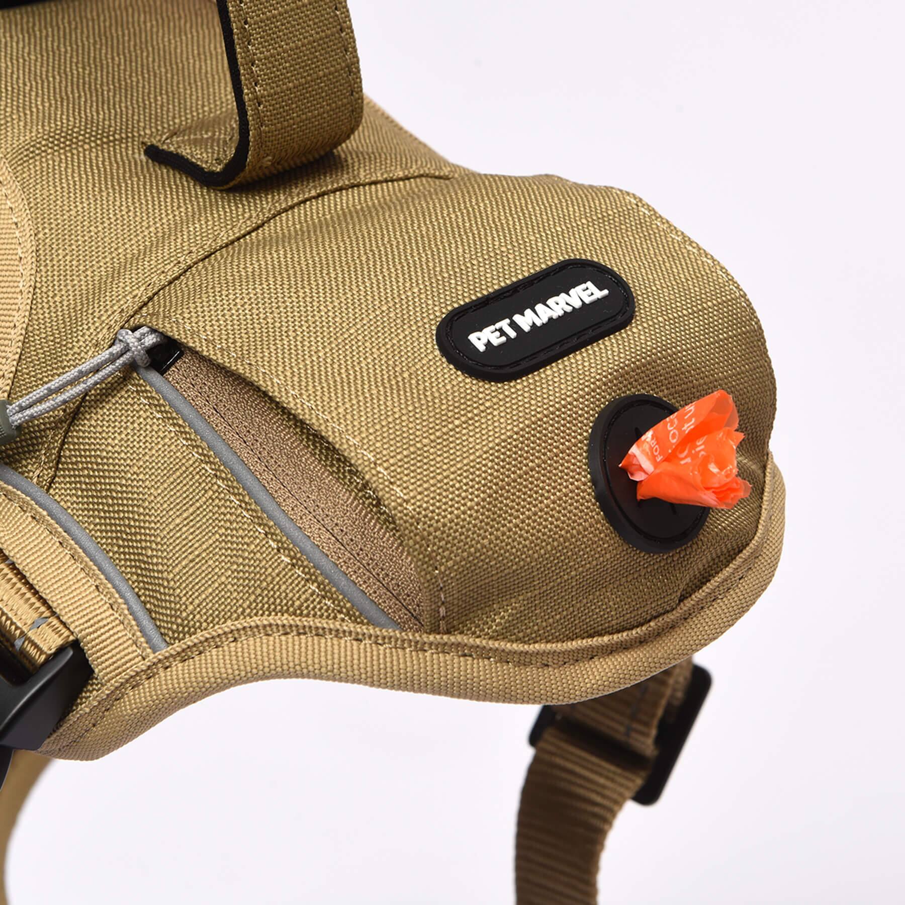 PET MARVEL High Perfomance Tactical Dog Harness with Poop Bag