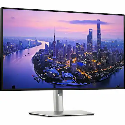 Front. Dell - UltraSharp 27" IPS LED 4K UHD 120Hz Monitor with HDR (USB, HDMI) - Black, Silver, Dual Color.