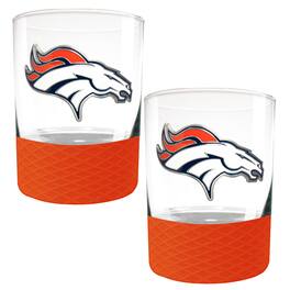 Great American Products - 2-Pack 14oz. Rocks Glass Set with Silcone Grip - Orange