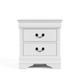 Furniture of America - Arabella Traditional Wood 2-Drawer Nightstand - White