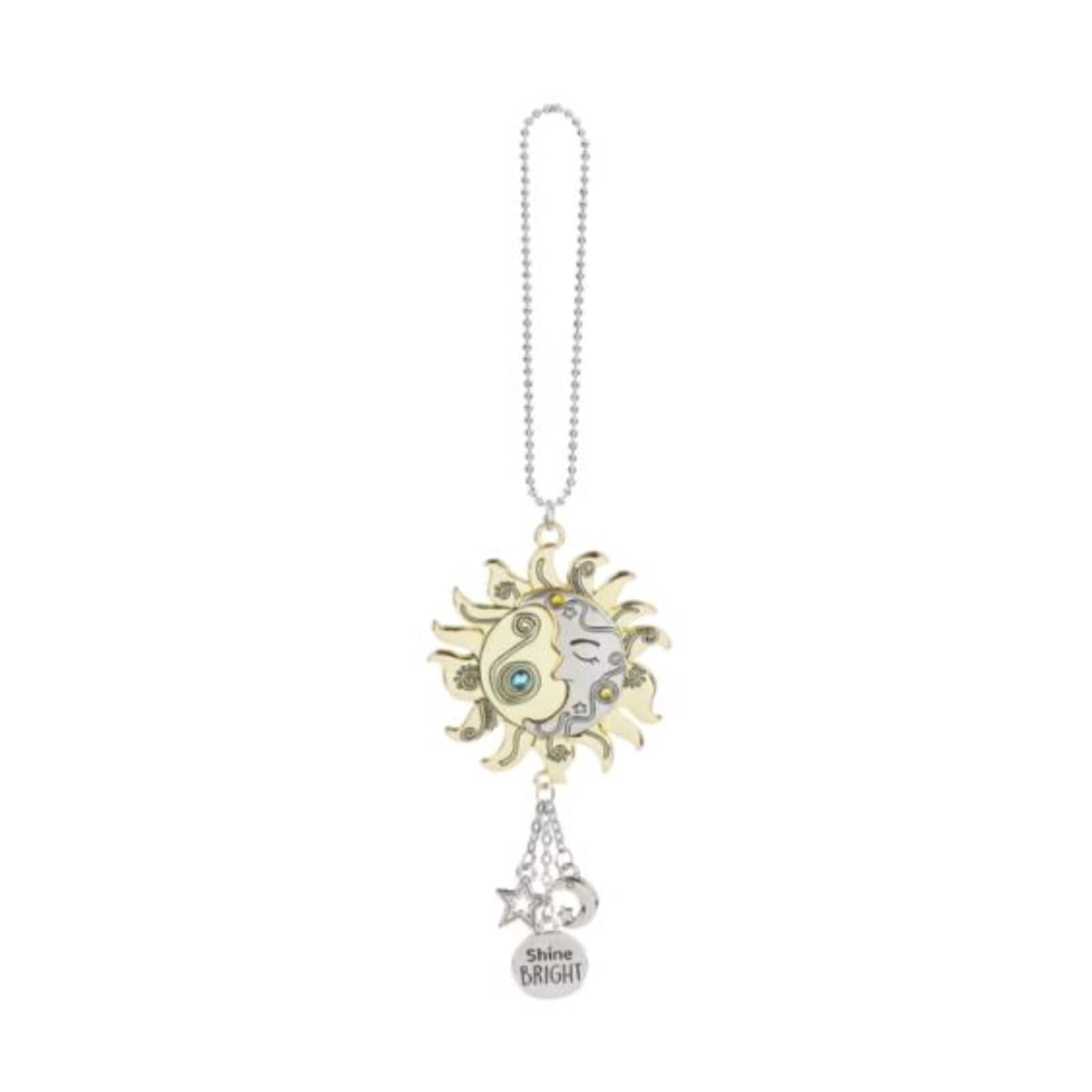 Ganz - and Gold Sun and Moon Car Charm 7 Inch with Chain - Silver price history on PriceWatchPro