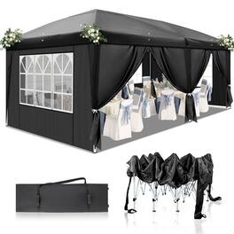 Winado - 10x20ft Pop Up Canopy Tent, Outdoor Instant Shelter Folding Canopy with 6 Side Walls and Carry Bag for Events