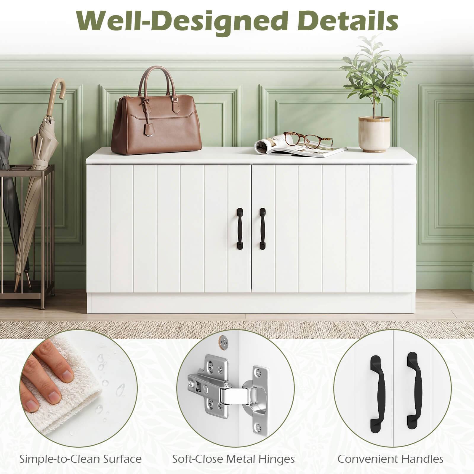 Well-Designed Details

1) Simple-to-Clean Surface
2) Soft-Close Metal Hinges
3) Convenient Handles
