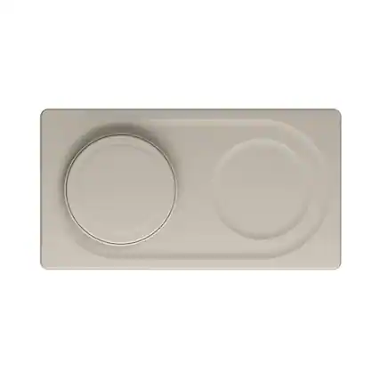 Front. Belkin - Belkin BoostCharge Pro 2-in-1 Wireless Charging Pad (15W, Sand).