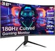 32" QHD 2560x1440P Fast HVA 1500R 1ms MPRT 180Hz Curved Gaming Monitor 120% sRGB HORIZON