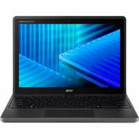 Acer - TravelMate B3 Spin 12 B312RN-31 2-in-1 12.2" IPS LCD 1920 x 1200 (WUXGA) Touch Screen - Intel N-Series - 128GB SSD - Black - Angle_Zoom